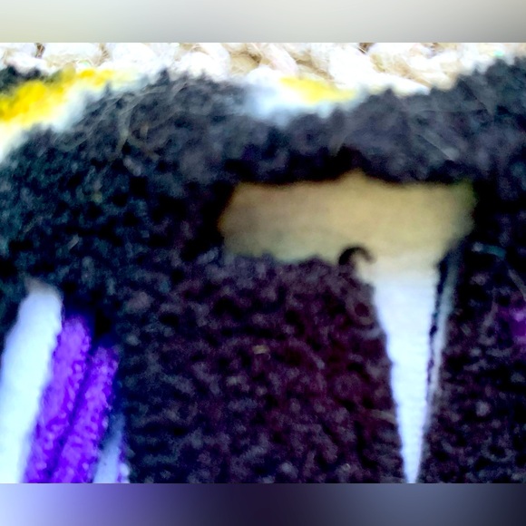 🐦‍⬛ Handmade Baltimore Ravens Scarf One of a Kind EUC - Picture 9 of 10
